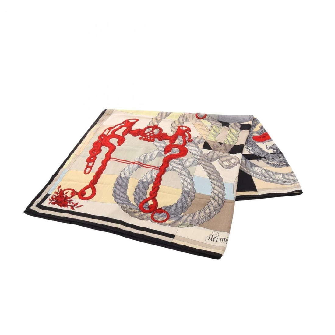 Hermes Carre Geant 140 Della Cavalleria Scarf Muffler Silk Cashmere Women's Ivory Black Multicolor: --- Catalog ---Category: SizeSize (LxW): 1.34m x 1.34m / 52.75'' x 52.75''Category: DesignType: ScarfColor: Black, Ivory, Multi-colorGender: WomenMaterial: Silk , Cashmere Category: GeneralBrand: Herm