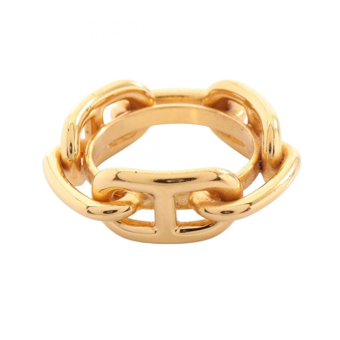 Hermes Chaine d'Ancre Scarf Ring Accessory, Gold Tone, Women's: --- Catalog ---Category: DesignType: Scarf ringColor: GoldGender: WomenCategory: GeneralBrand: HermesCategory: Physical PropertiesSize (HxWxD): 1cm x 3.2cm / 0.39'' x 1.25''--- Item List ---Section: C