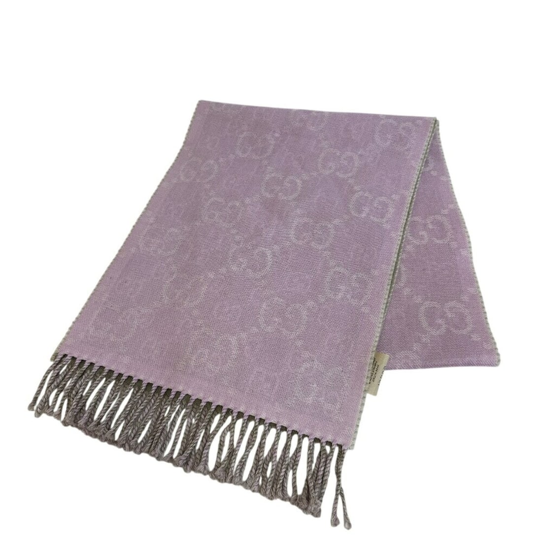 GUCCI 726551 GG Jacquard Scarf Pink (1 of 10)