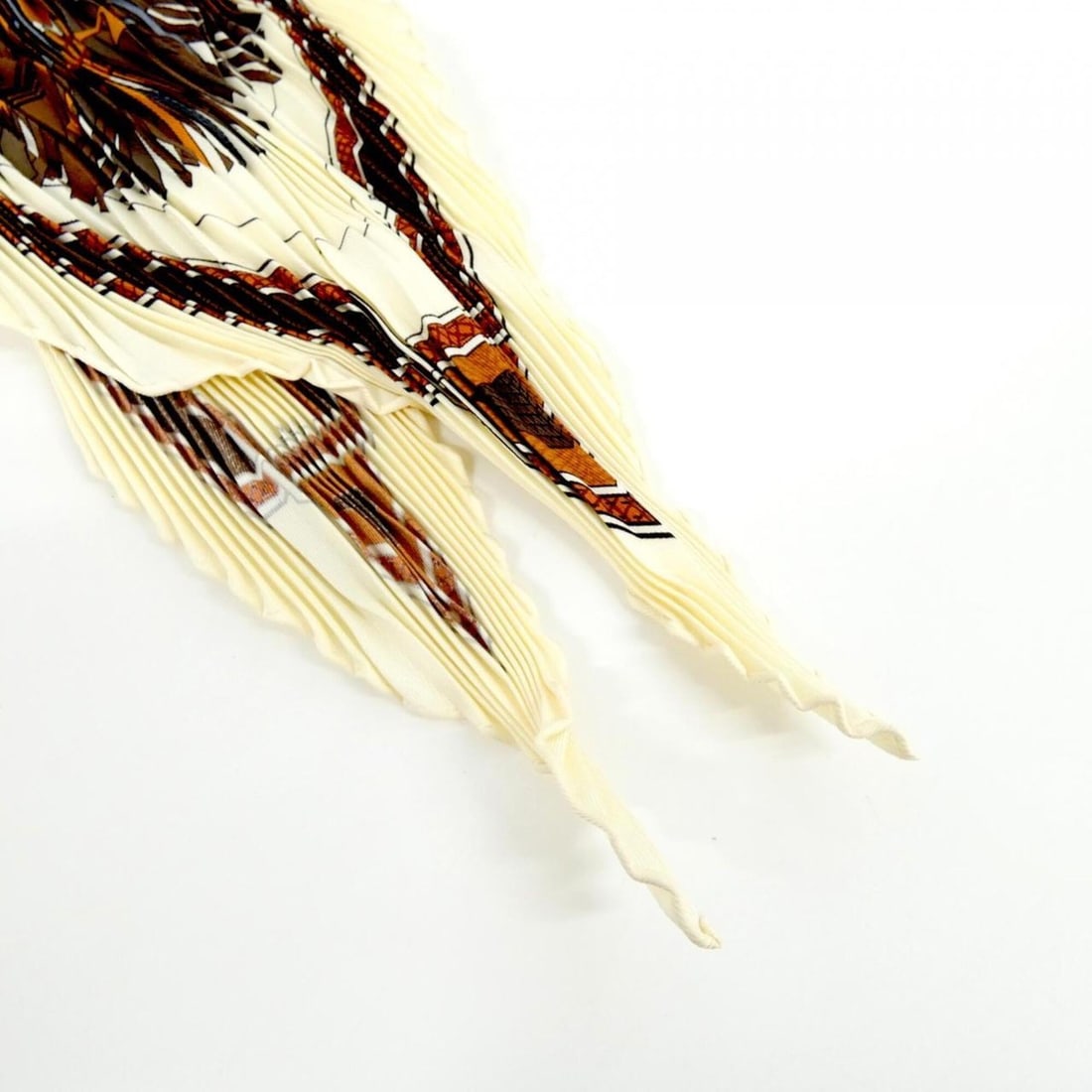 Hermes pleated scarf muffler - 2