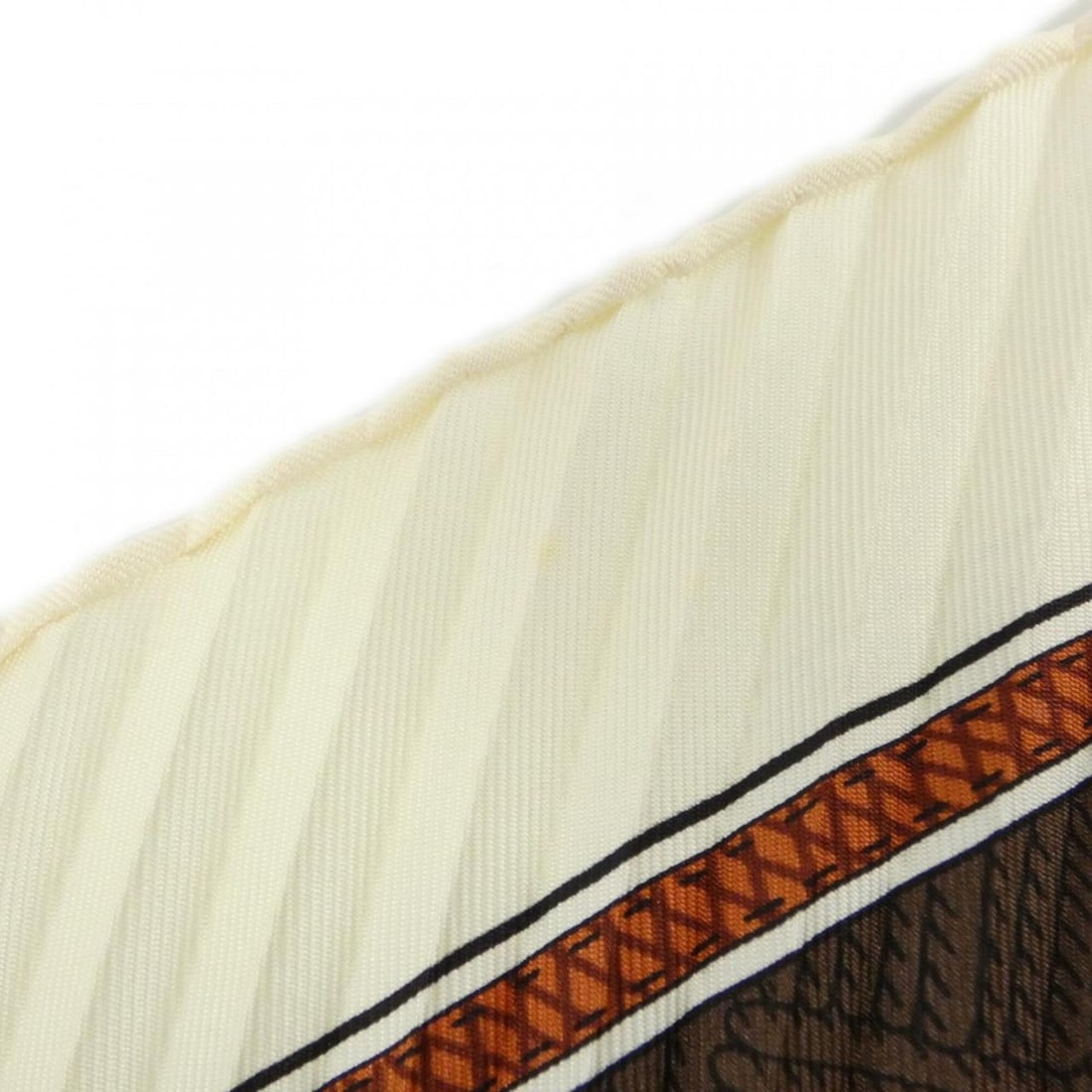 Hermes pleated scarf muffler - 5
