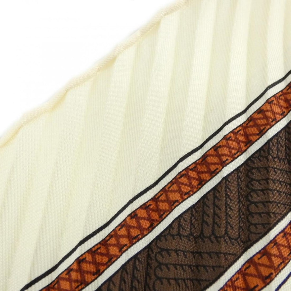 Hermes pleated scarf muffler - 6