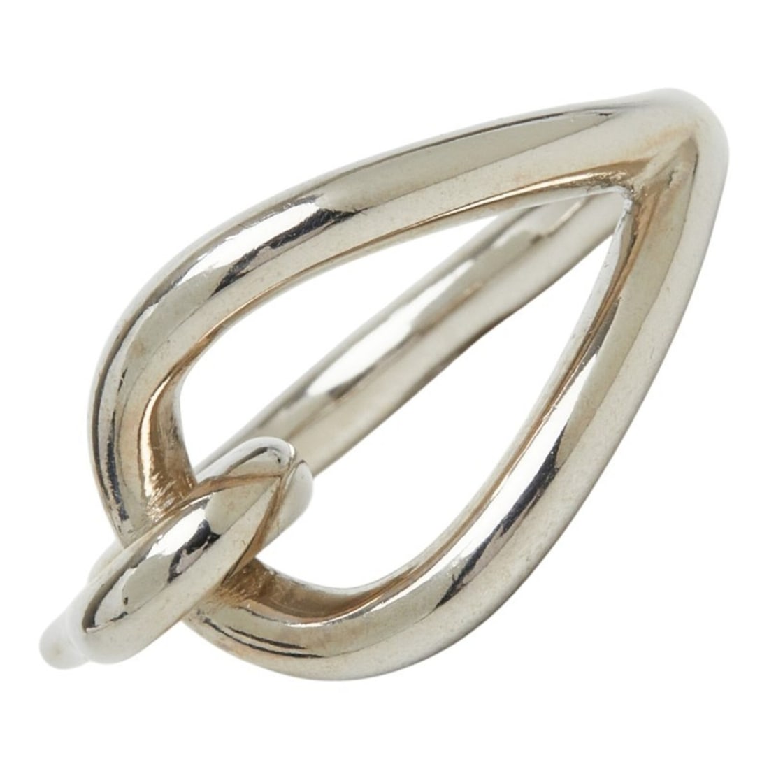 Hermes Jumbo Scarf Ring, Silver Metal, Women's: --- Catalog ---Category: DesignType: Scarf ringColor: SilverGender: WomenMaterial: Metal Category: GeneralBrand: HermesCategory: Physical PropertiesSize (HxWxD): 2.03cm x 2.77cm / 0.79'' x 1.09''--- I