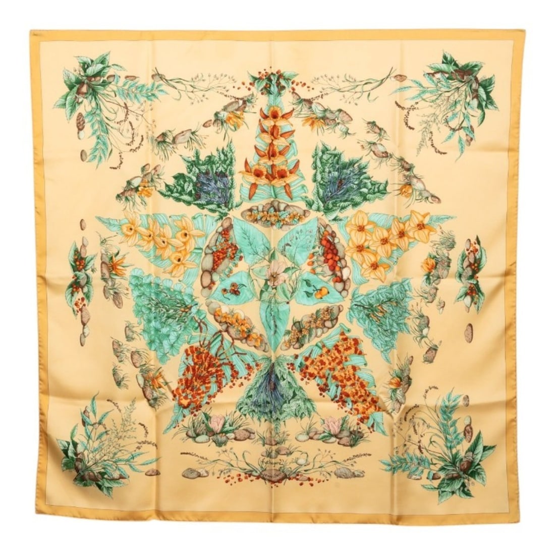 Hermes Carre 90 Pythagore Scarf/Muffler, Beige Multicolor Silk, Women's: --- Catalog ---Category: SizeSize (LxW): 88cm x 89cm / 34.64'' x 35.03''Category: DesignType: ScarfColor: Beige, Multi-colorGender: WomenMaterial: Silk Category: GeneralBrand: Hermes--- Item List ---S