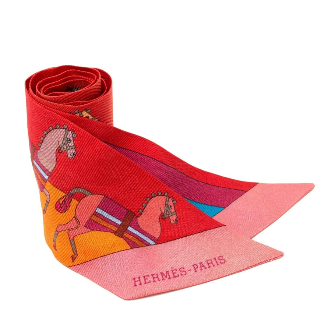 Hermes Twilly Scarf Muffler Silk Women's HERMES: --- Catalog ---Category: SizeSize (LxW): 86cm x 5cm / 33.85'' x 1.96''Category: DesignType: ScarfColor: Orange, Red colorGender: WomenMaterial: Silk Category: GeneralBrand: Hermes--- Item List ---Sect