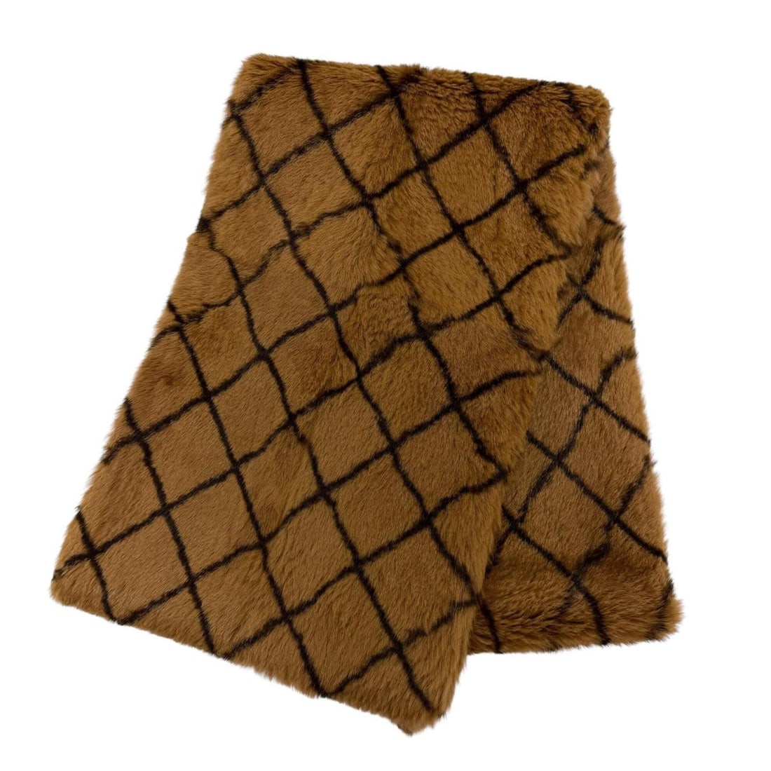 CHANEL Vintage Wool Cotton Logo Embroidery Matelassé Design Fur Stole/Scarf Brown Black Made in: --- Catalog ---Category: SizeSize (LxW): 1.6m x 25cm / 62.99'' x 9.84''Category: DesignType: StoleColor: Black, BrownGender: WomenSeason: VintageMaterial: Wool , Cotton , Fur Category: GeneralBrand: C