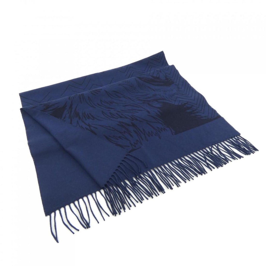 Hermes scarf: --- Catalog ---Category: SizeSize (LxW): 1.95m x 62cm / 76.77'' x 24.4''Category: DesignType: StoleColor: NavyGender: MenMaterial: Cashmere Category: GeneralBrand: Hermes--- Item List ---Section: Cond