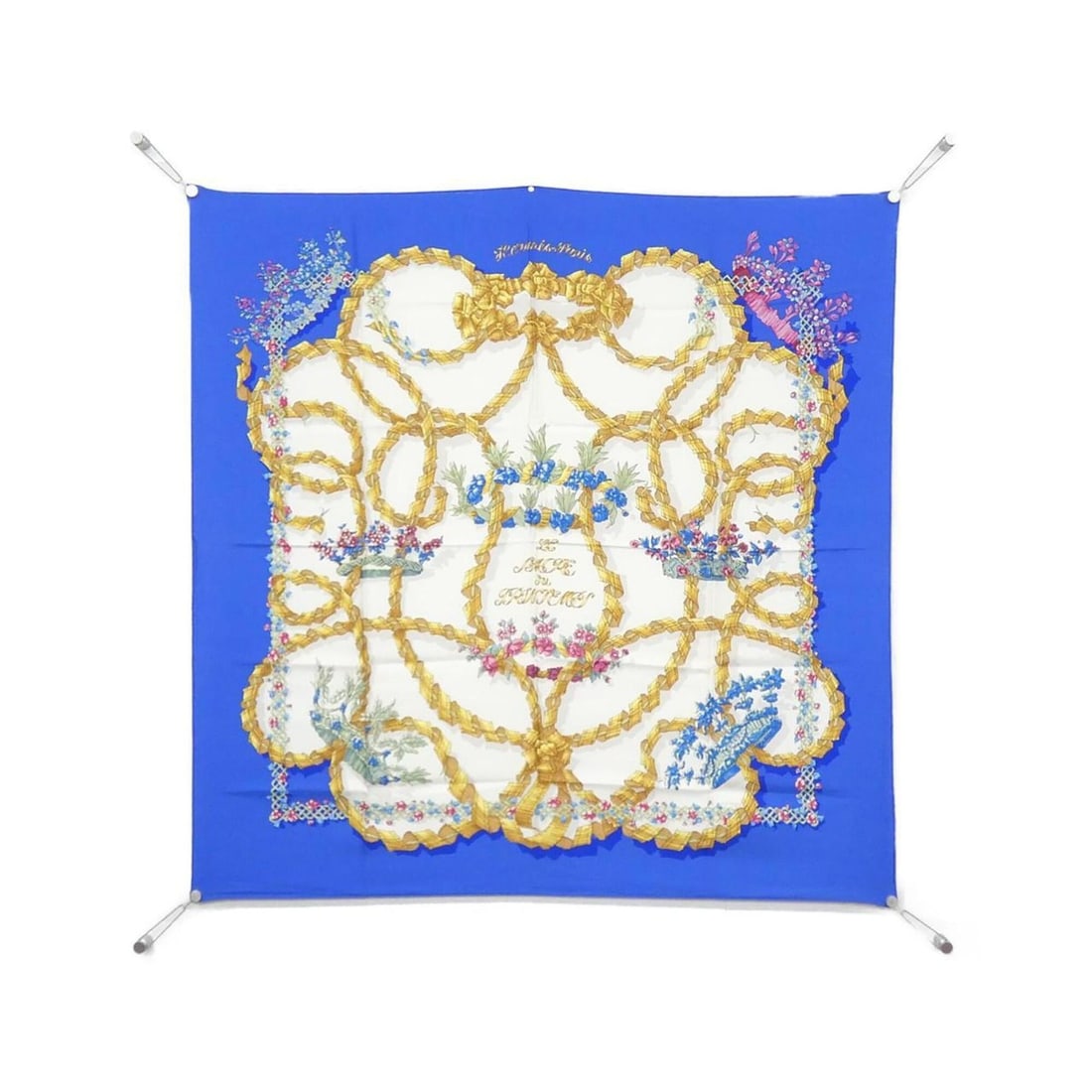 Hermes LE SACRE DU PRINTEMPS Carre Scarf Muffler: --- Catalog ---Category: SizeSize (LxW): 90cm x 90cm / 35.43'' x 35.43''Category: DesignType: ScarfColor: Blue, WhiteGender: Men,WomenMaterial: Silk Category: GeneralBrand: Hermes--- Item List ---Sect