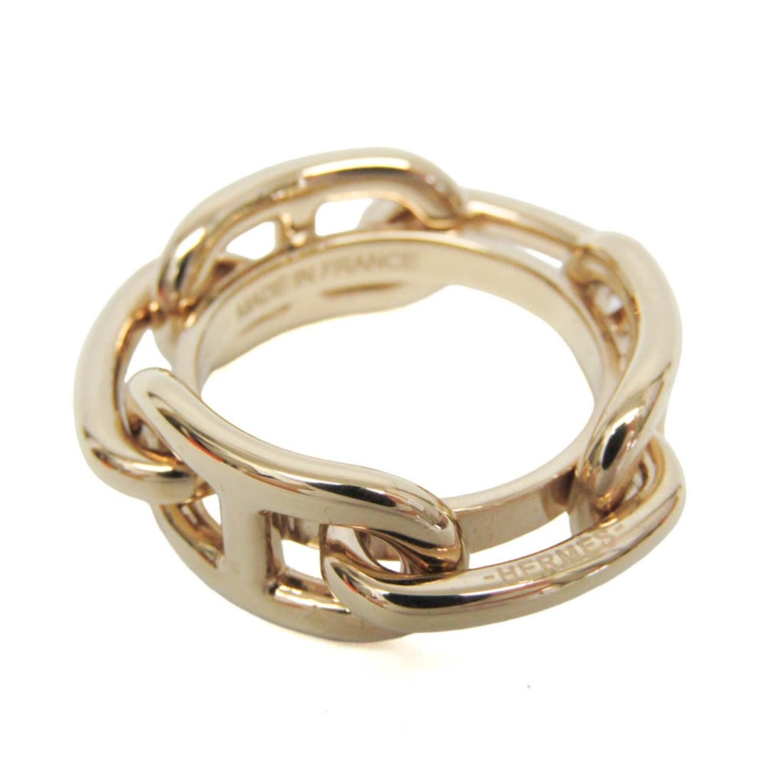 Hermes Metal Scarf Ring Gold Lugate Shane Dunkle: --- Catalog ---Category: DesignType: Scarf ringColor: GoldGender: WomenMaterial: Metal Category: GeneralBrand: HermesModel: Lugate Shane DunkleCategory: Physical PropertiesSize (HxWxD): 3cm x 3cm x 1c