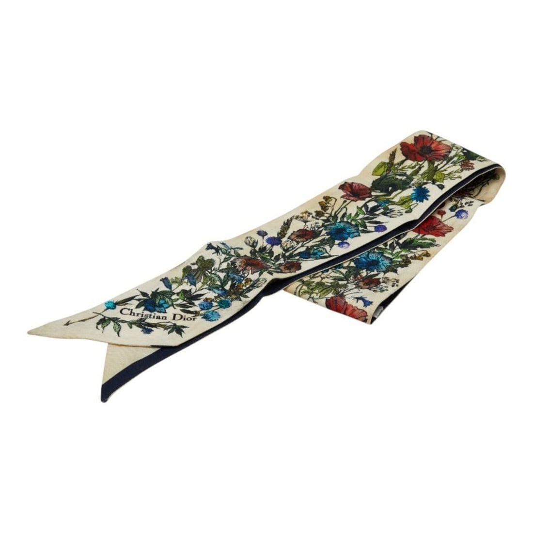 Christian Dior Dior Mitzah Floral Scarf/Muffler, Ivory Multicolor Silk, Women's: --- Catalog ---Category: SizeSize (LxW): 1.01m x 6cm / 39.76'' x 2.36''Category: DesignType: ScarfColor: Ivory, Multi-colorGender: WomenMaterial: Silk Category: GeneralBrand: Christian Dior--- Item Li