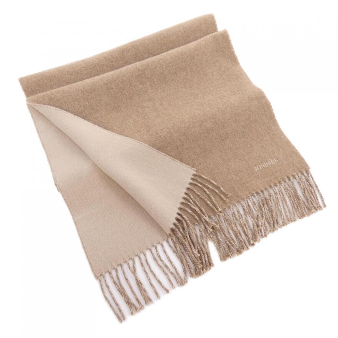 Hermes scarf: --- Catalog ---Category: SizeSize (LxW): 1.61m x 41cm / 63.38'' x 16.14''Category: DesignType: StoleColor: BeigeGender: MenMaterial: Cashmere Category: GeneralBrand: Hermes--- Item List ---Section:
