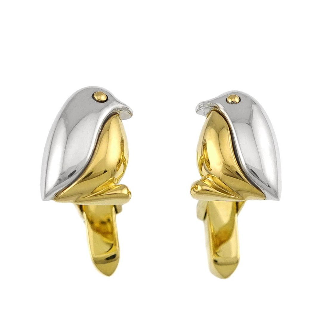 Bvlgari BVLGAI Penguin Cufflinks, 18K YG WG (Yellow Gold), 2 Colors, 750 Cufflinks: --- Catalog ---Category: SizeSize (HxWxD): 13.30mm x 9.50mm / 0.52'' x 0.37''Category: DesignType: CufflinksGender: MenMaterial: White gold (18K), Yellow gold (18K)Category: GeneralBrand: Bvlgari--- I