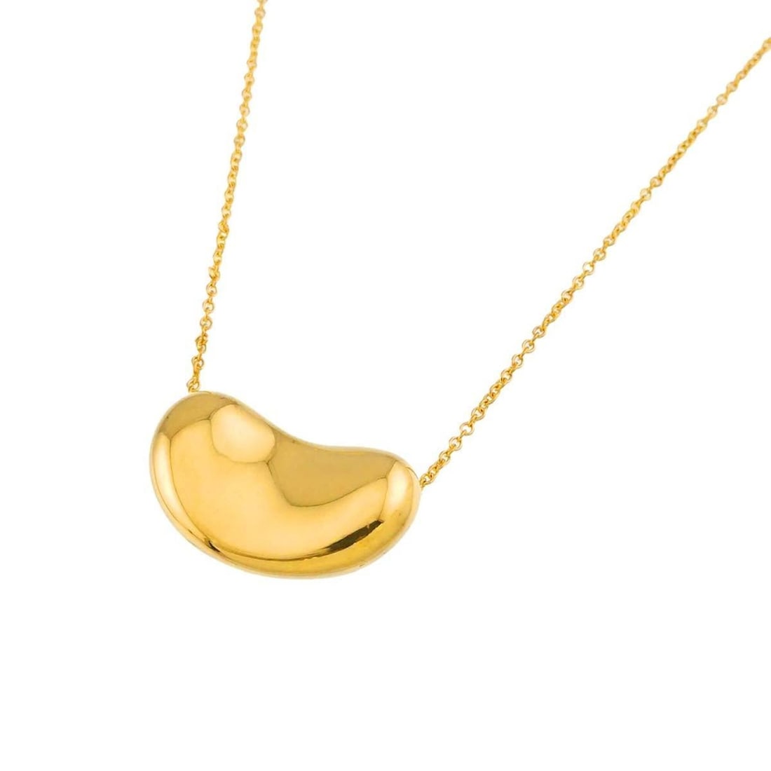 Tiffany & Co. Bean Necklace, 40cm, 18K Yellow Gold (750): --- Catalog ---Category: SizePendant Size: 12.5mm x 20.6mm / 0.49'' x 0.81''Neck Circumference: 40 cm / 15.74''Category: DesignGender: WomenMaterial: Yellow gold (18K)Necklace Type: NecklaceCategory: 