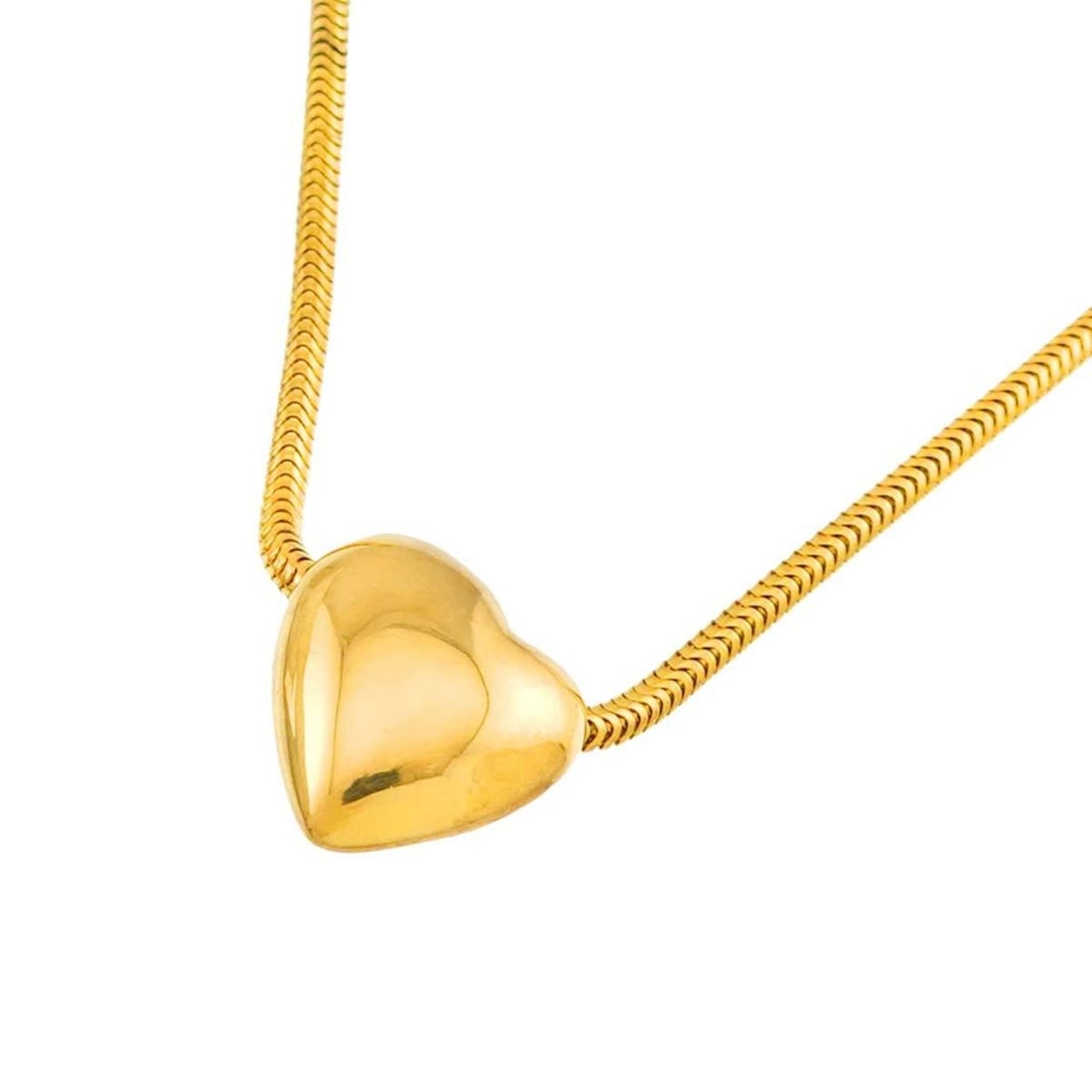 Tiffany & Co. Heart Necklace, 40cm, 18K Yellow Gold (750): --- Catalog ---Category: SizePendant Size: 11.6mm x 11.8mm / 0.45'' x 0.46''Neck Circumference: 40 cm / 15.74''Category: DesignGender: WomenMaterial: Yellow gold (18K)Necklace Type: NecklaceCategory: 