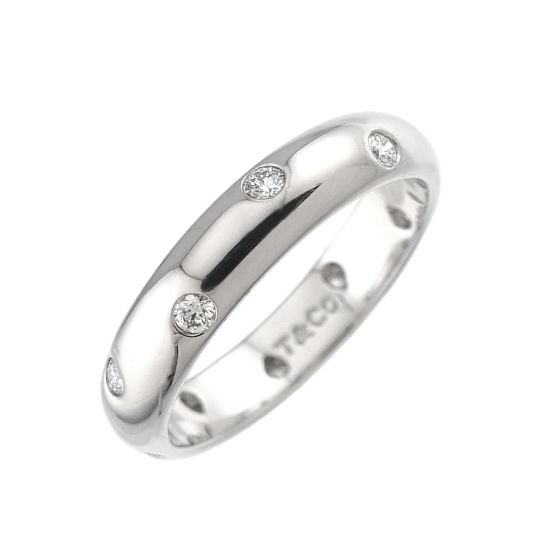 Tiffany & Co. Dots 1 Diamond Ring, Platinum. (1 of 12)