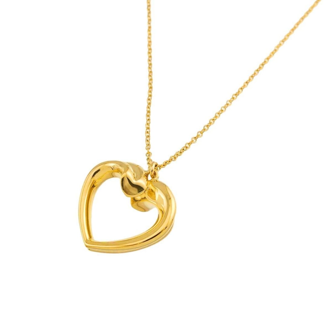 Tiffany & Co. Tenderness Heart Necklace 40cm 18K YG Yellow Gold 750: --- Catalog ---Category: SizePendant Size: 16.5mm x 17.4mm / 0.64'' x 0.68''Neck Circumference: 40 cm / 15.74''Category: DesignGender: WomenMaterial: Yellow gold (18K)Necklace Type: NecklaceCategory: 