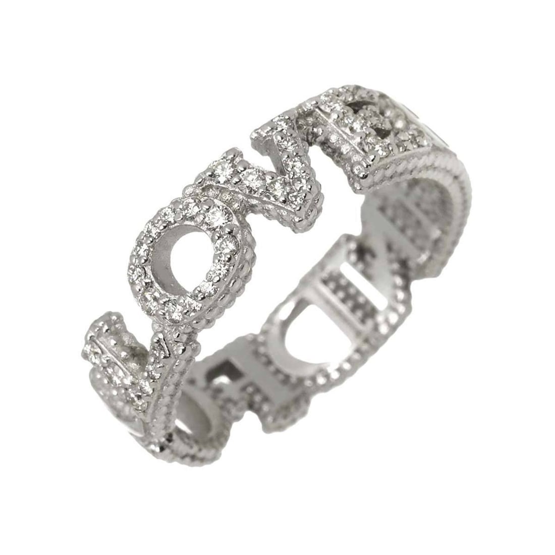 Gucci Blind for Love #9 Ring, Diamond, 18K WG White Gold 750: --- Catalog ---Category: SizeJP Size: 9US Size: 5Category: DesignType: Band ringGender: WomenMaterial: White gold (18K)Category: GeneralBrand: Gucci--- Item List ---Section: ConditionRanking: Rank SA 