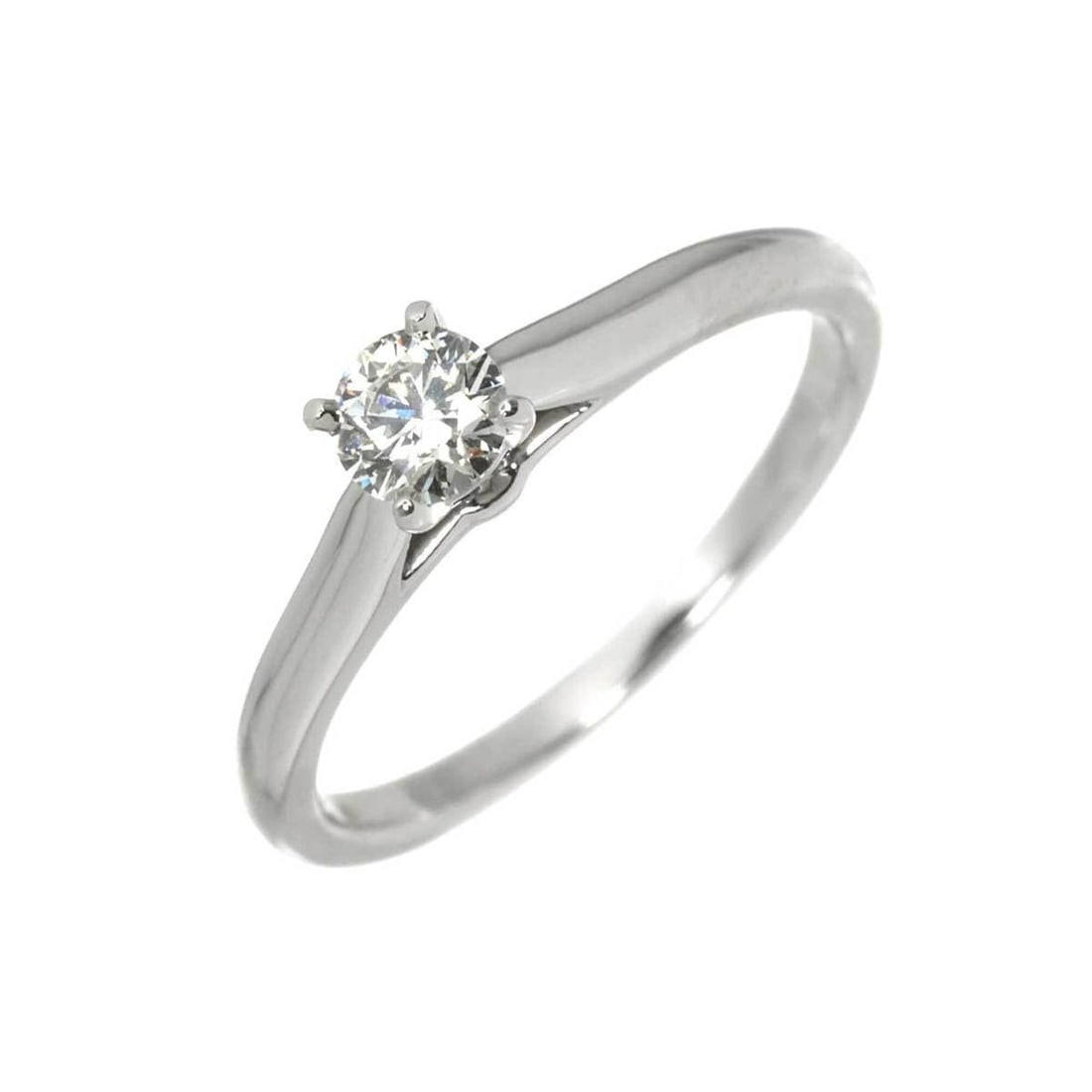 Cartier Solitaire Diamond Ring, 0.22ct F VVS2 3EX, Size 48, Platinum.: --- Catalog ---Category: SizeUS Size: 4.5Brand Size: 48Category: DesignType: Band ringGender: WomenMaterial: Platinum 950Category: GeneralBrand: Cartier--- Item List ---Section: ConditionRanking: Rank