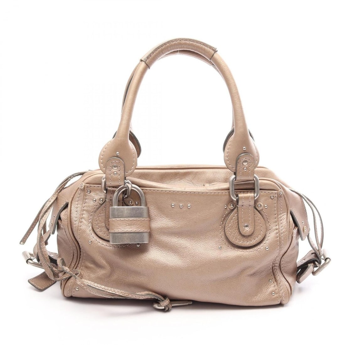 Chloé Chloe Paddington Handbag, Leather, Women's, Gold Tone: --- Catalog ---Category: SizeSize (HxWxD): 21cm x 33cm x 15cm / 8.26'' x 12.99'' x 5.9''Category: DesignType: HandbagColor: GoldGender: WomenMaterial: Leather Category: GeneralBrand: Chloé--- Item Li
