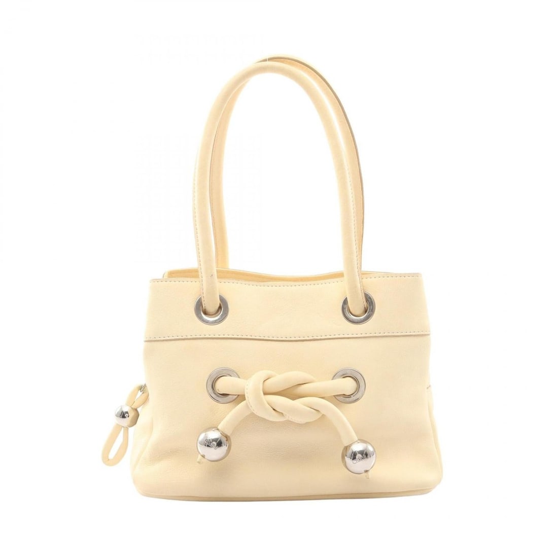 Chloé Chloe Knot Detail Handbag, Leather, Women's, Ivory