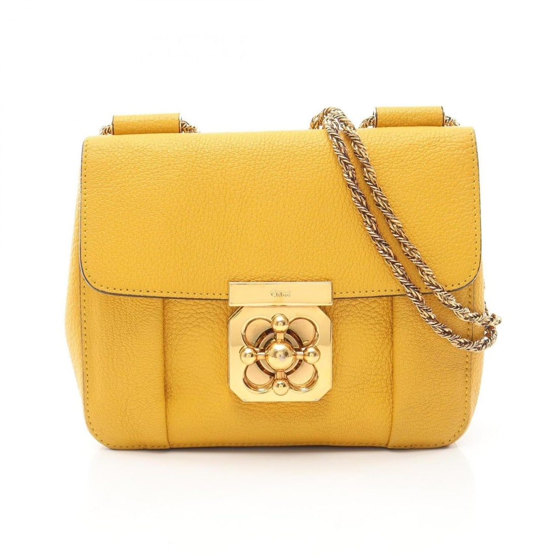 Chloé Chloe Elsie Shoulder Bag/Handbag, Leather, Women's, Yellow: --- Catalog ---Category: SizeSize (HxWxD): 16cm x 19cm x 8cm / 6.29'' x 7.48'' x 3.14''Category: DesignType: Handbag, Shoulder bagColor: YellowGender: WomenMaterial: Leather Category: GeneralBrand: Ch