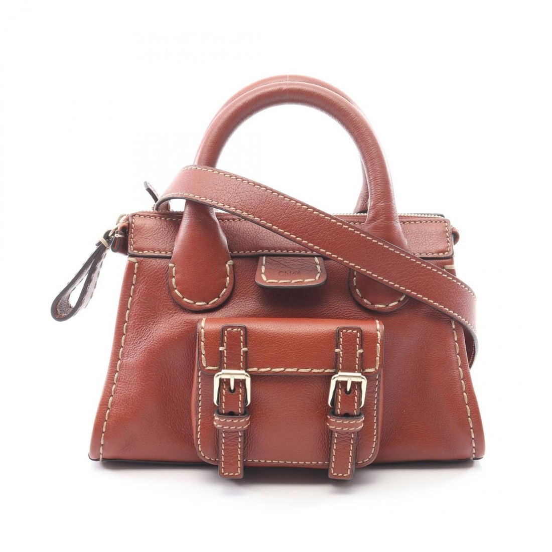 Chloé Chloe Edith 2-Way Handbag, Leather, Women's, Brown