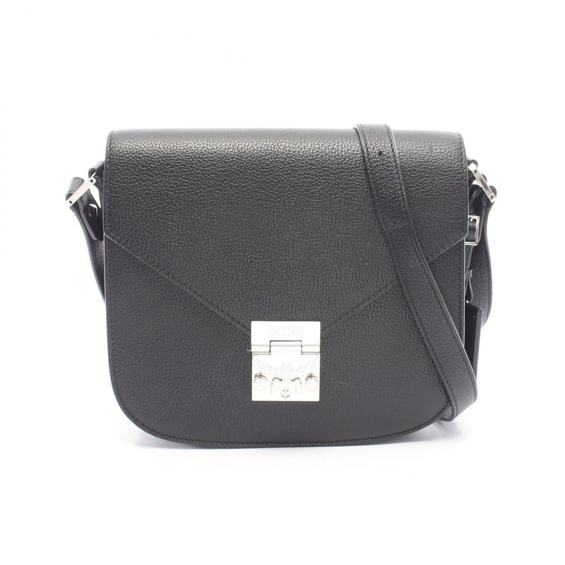 MCM Patricia Shoulder Bag/Handbag, Leather, Women's, Black (1 of 16)