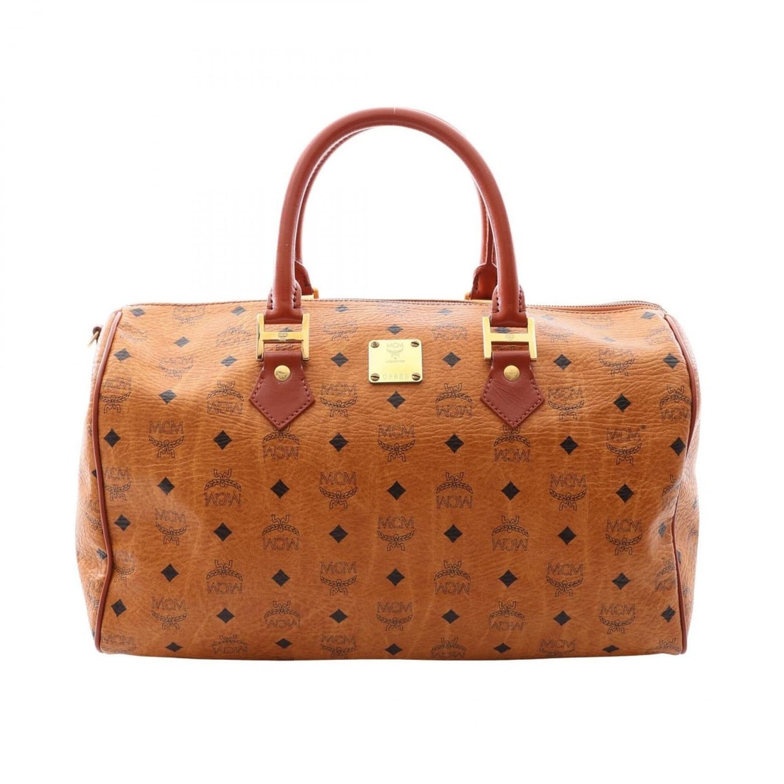 MCM Visetos Boston Bag/Handbag, Coated Canvas Leather, Men's/Women's, Brown: --- Catalog ---Category: SizeSize (HxWxD): 25cm x 41cm x 22cm / 9.84'' x 16.14'' x 8.66''Category: DesignType: Boston bag, HandbagColor: BrownGender: Men,WomenMaterial: Coated canvas , Leather