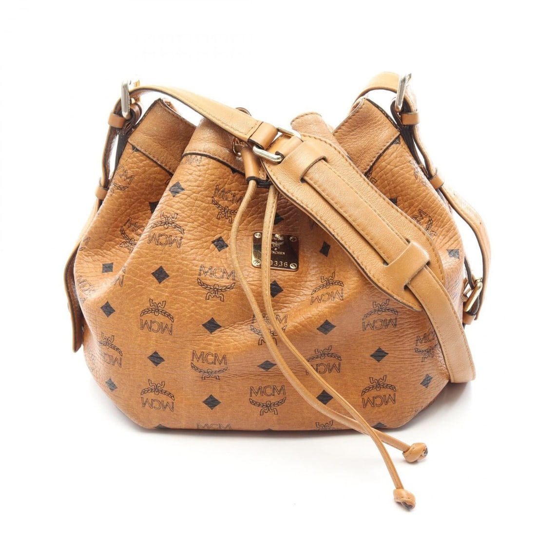 MCM Visetos Shoulder Bag/Handbag, Coated Canvas and Leather, Women's, Brown (1 of 18)