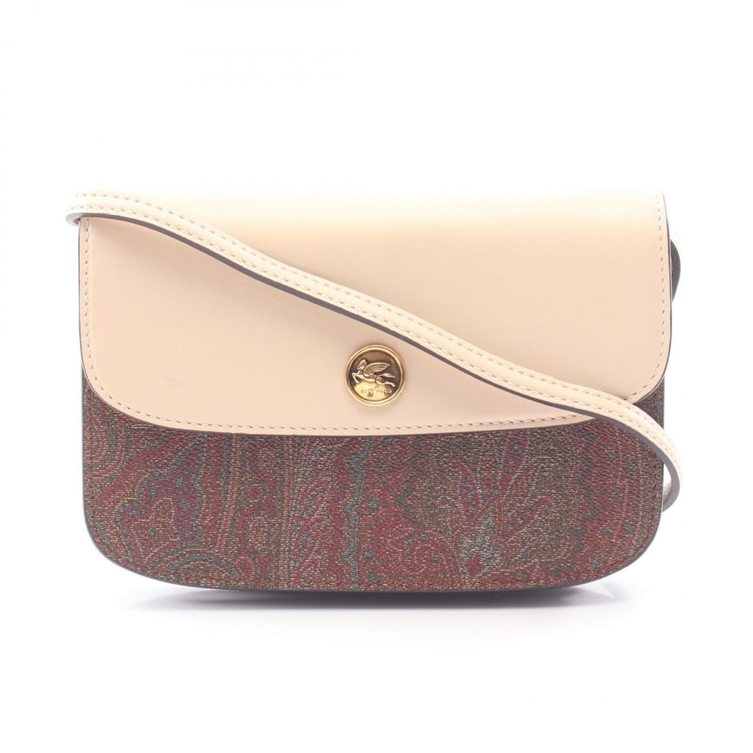 Etro ETRO Shoulder Bag Handbag Coated Canvas Leather Women's Beige Multicolor: --- Catalog ---Category: SizeSize (HxWxD): 13cm x 19cm / 5.11'' x 7.48''Category: DesignType: Handbag, Shoulder bagColor: Beige, Multi-colorGender: WomenMaterial: Coated canvas , Leather Category: