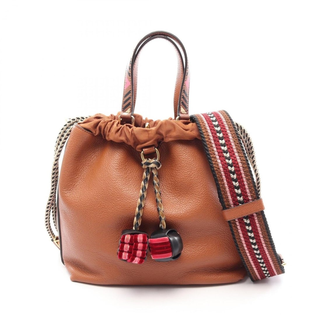 Etro ETRO 2-Way Handbag, Leather, Women's, Brown: --- Catalog ---Category: SizeSize (HxWxD): 26cm x 25cm x 12cm / 10.23'' x 9.84'' x 4.72''Category: DesignType: HandbagColor: BrownGender: WomenMaterial: Leather Category: GeneralBrand: Etro--- Item