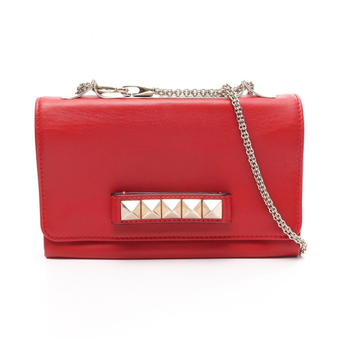 Valentino Rockstud Shoulder Bag/Handbag, Leather, Women's, Red: --- Catalog ---Category: SizeSize (HxWxD): 15cm x 24cm x 5cm / 5.9'' x 9.44'' x 1.96''Category: DesignType: Handbag, Shoulder bagColor: Red colorGender: WomenMaterial: Leather Category: GeneralBrand: 