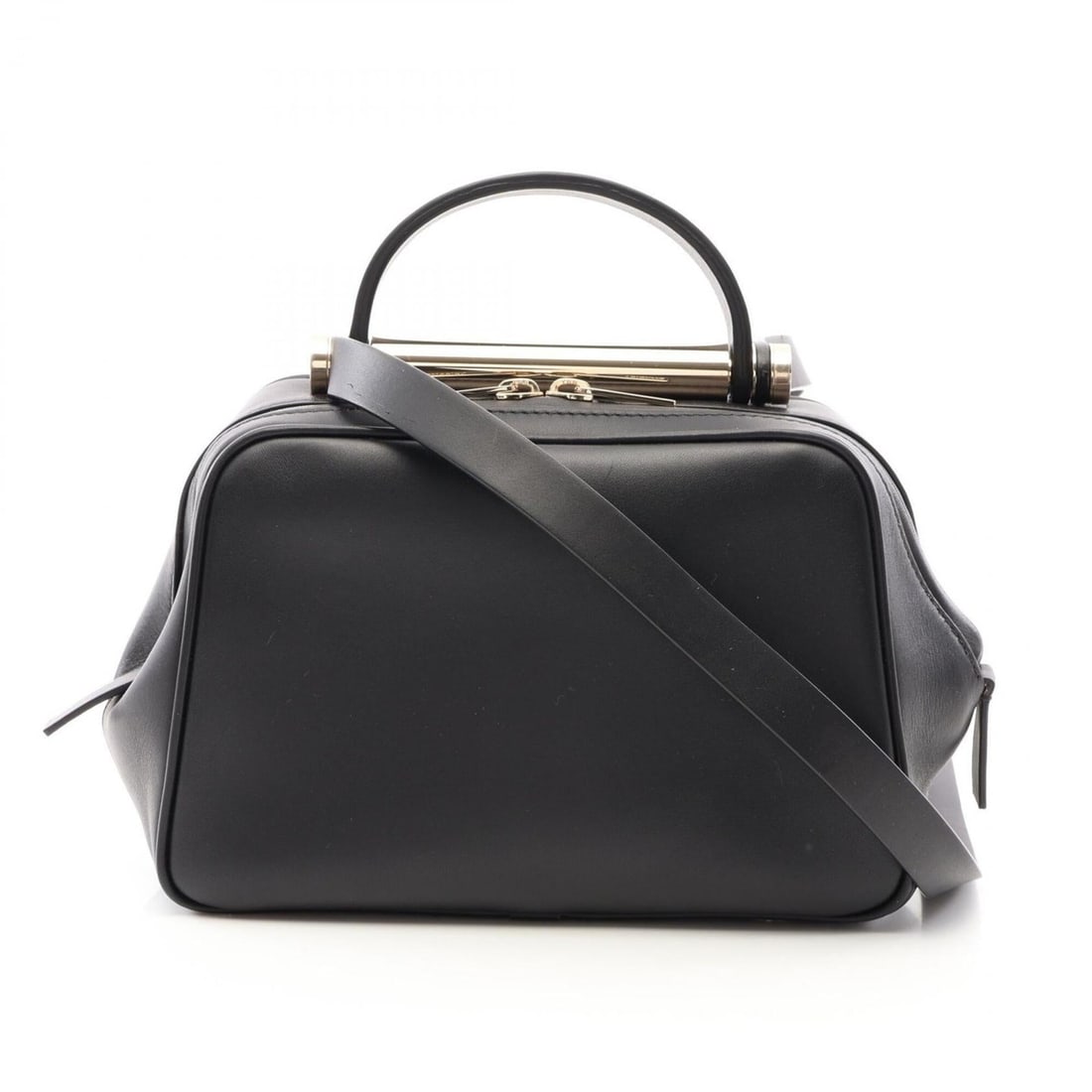 Valextra Flute Mini 2-Way Shoulder Bag/Handbag, Leather, Women's, Black: --- Catalog ---Category: SizeSize (HxWxD): 14cm x 22cm x 9cm / 5.51'' x 8.66'' x 3.54''Category: DesignType: Handbag, Shoulder bagColor: BlackGender: WomenMaterial: Leather Category: GeneralBrand: