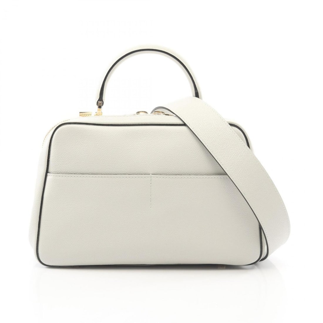 Valextra Serie Esse Medium 2-Way Handbag, Leather, Women's, White: --- Catalog ---Category: SizeSize (HxWxD): 17cm x 26cm x 10cm / 6.69'' x 10.23'' x 3.93''Category: DesignType: HandbagColor: WhiteGender: WomenMaterial: Leather Category: GeneralBrand: Valextra---