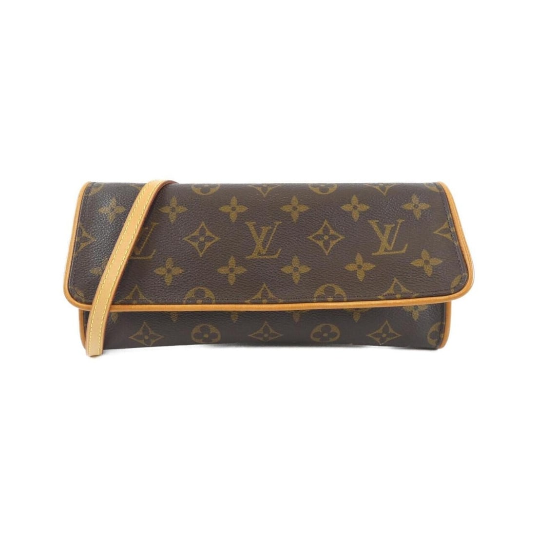 Louis Vuitton Monogram Pochette Twin GM M51852 Shoulder Bag: --- Catalog ---Category: SizeSize (HxWxD): 11cm x 25cm x 2cm / 4.33'' x 9.84'' x 0.78''Category: DesignType: Pochette, Shoulder bagColor: BrownGender: WomenMaterial: Coated canvas Category: GeneralMPN