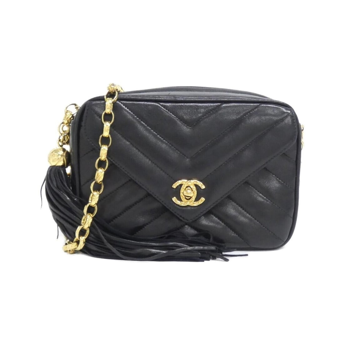 Chanel 02009 Shoulder Bag: --- Catalog ---Category: SizeSize (HxWxD): 13cm x 19cm x 8cm / 5.11'' x 7.48'' x 3.14''Category: DesignType: Shoulder bagColor: BlackGender: Women,MenMaterial: Leather Leather/Fur Type: LambskinCatego