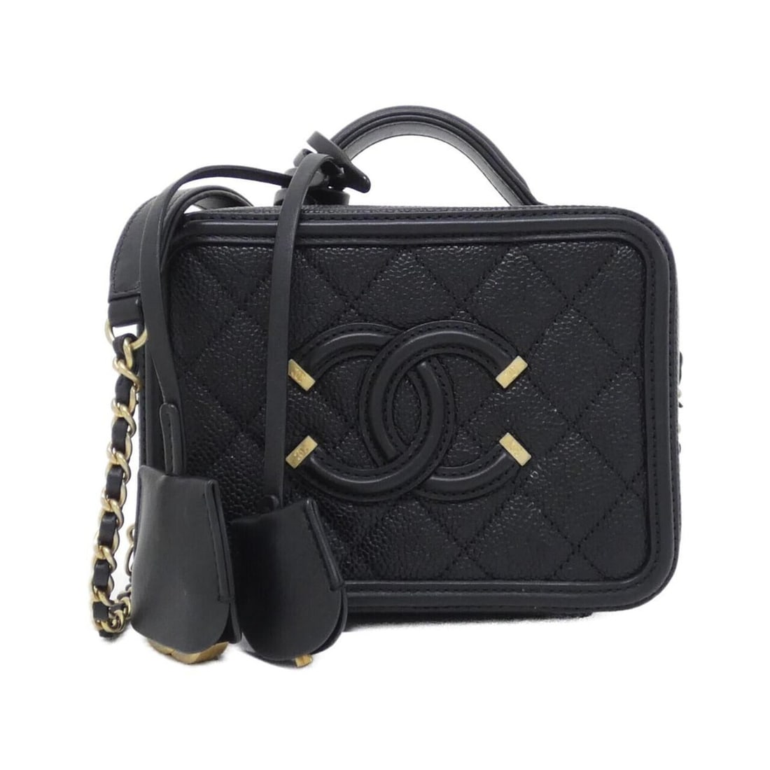 Chanel 93342 Shoulder Bag: --- Catalog ---Category: SizeSize (HxWxD): 12cm x 16cm x 8cm / 4.72'' x 6.29'' x 3.14''Category: DesignType: Shoulder bagColor: BlackGender: WomenMaterial: Grained Calfskin Category: GeneralMPN: