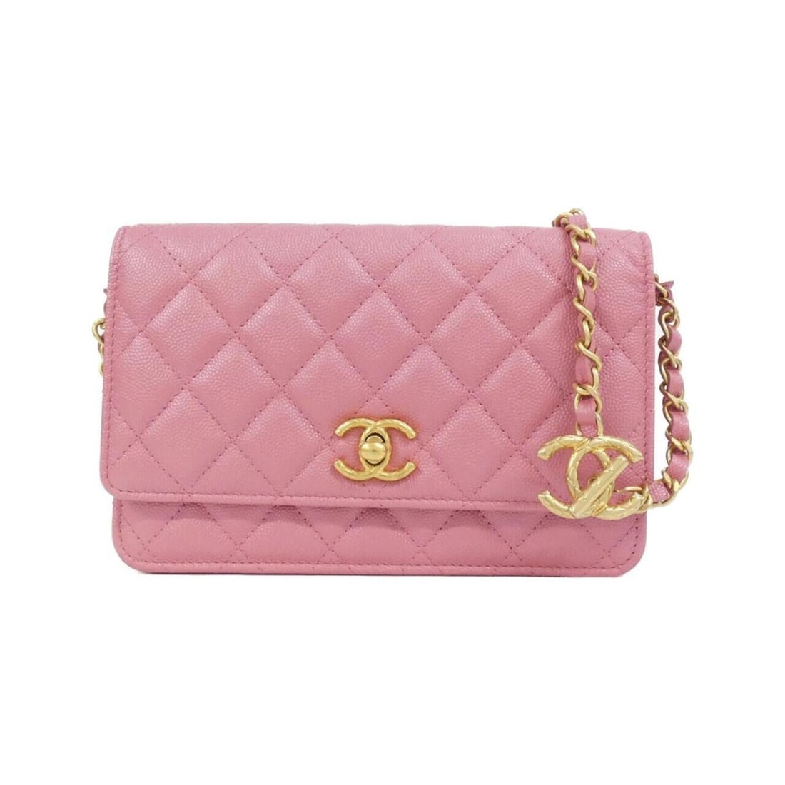 Chanel AP3479 Wallet Chain: --- Catalog ---Category: SizeSize (HxWxD): 12cm x 19cm x 4cm / 4.72'' x 7.48'' x 1.57''Category: DesignType: Chain/Shoulder walletColor: PinkGender: Women,MenMaterial: Grained Calfskin Category: