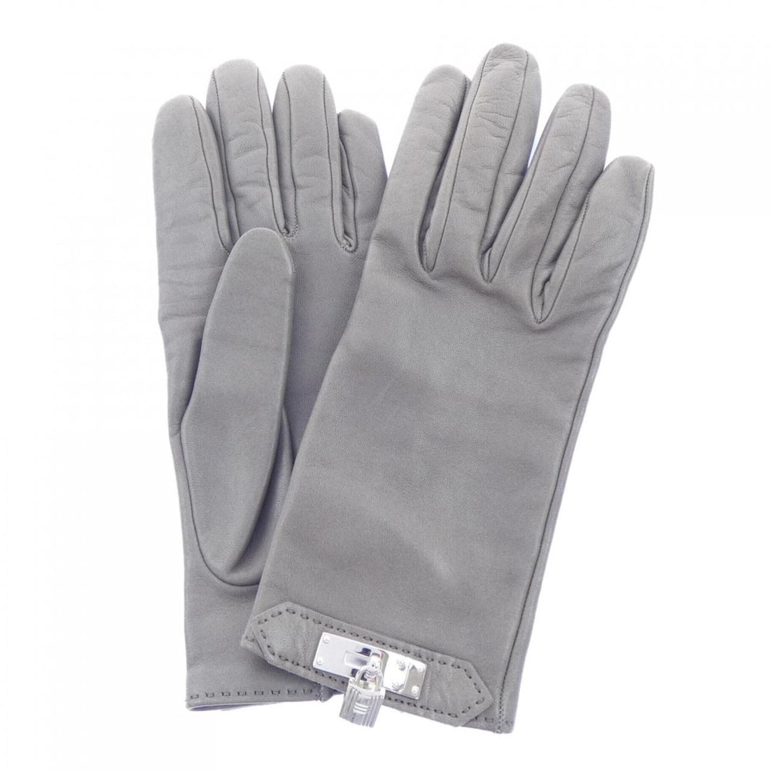 Hermes gloves: --- Catalog ---Category: SizeHand Width: 16.5cm / 6.49''Category: DesignType: Warm glovesColor: GrayGender: WomenCategory: GeneralBrand: Hermes--- Item List ---Section: ConditionRanking: Rank B Used