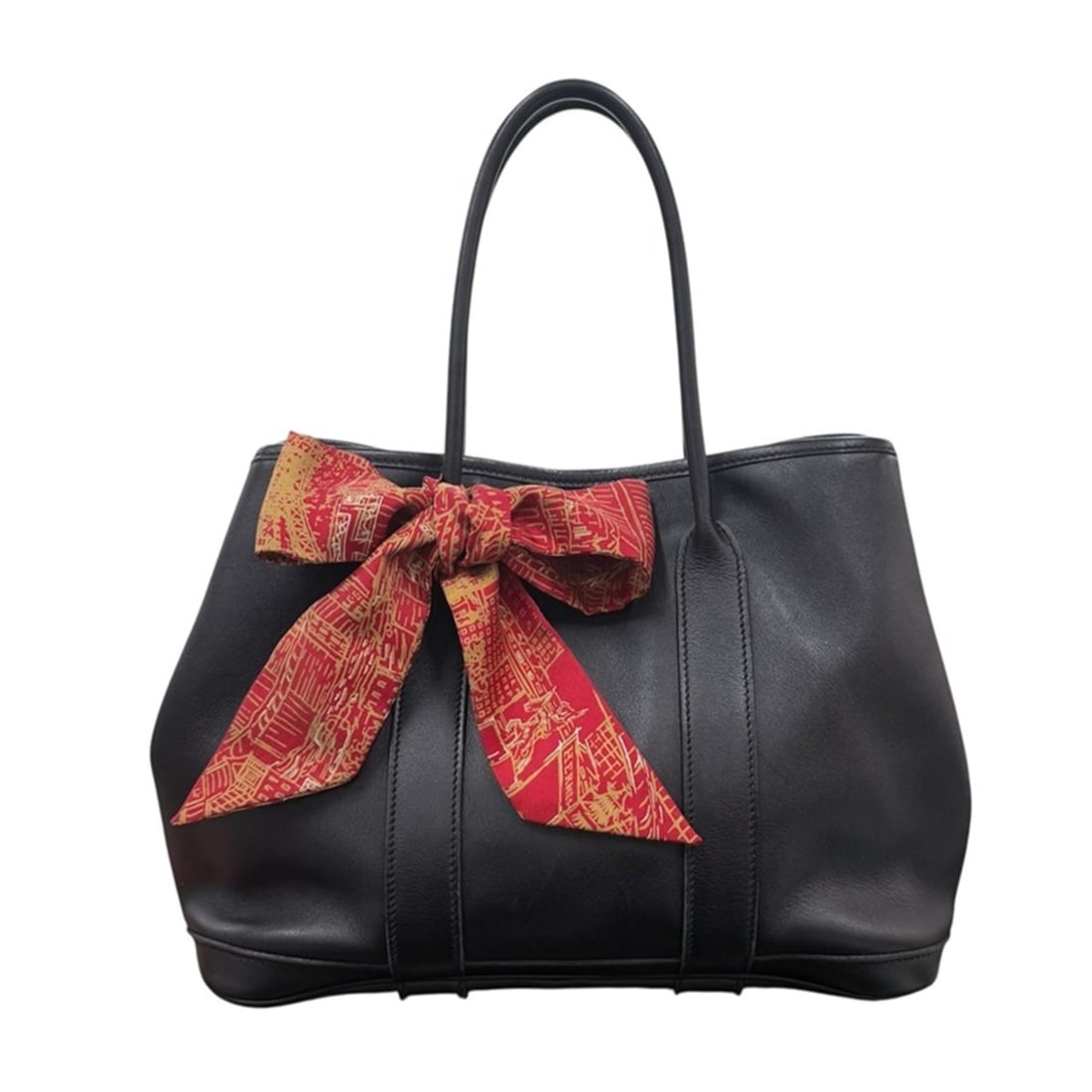 Hermes Garden Twilly TPM handbag, Veau Swift leather, black, women's, z10923: --- Catalog ---Category: SizeSize (HxWxD): 20cm x 30cm x 12cm / 7.87'' x 11.81'' x 4.72''Category: DesignType: HandbagColor: BlackGender: WomenMaterial: Swift leather Category: GeneralBrand: