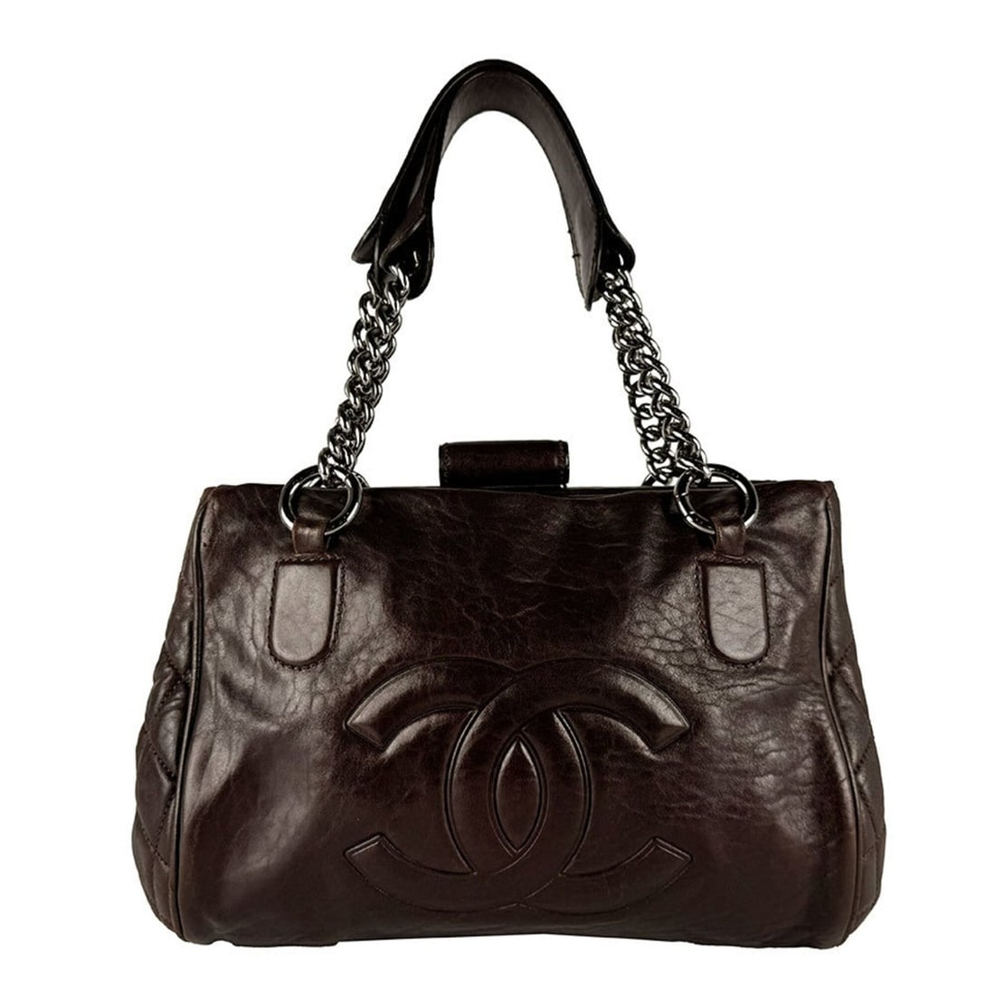 Chanel CHANEL Handbag Leather Brown Women's z10924: --- Catalog ---Category: SizeSize (HxWxD): 22cm x 35cm x 12cm / 8.66'' x 13.77'' x 4.72''Category: DesignType: HandbagColor: BrownGender: WomenMaterial: Leather Category: GeneralBrand: ChanelCountry o