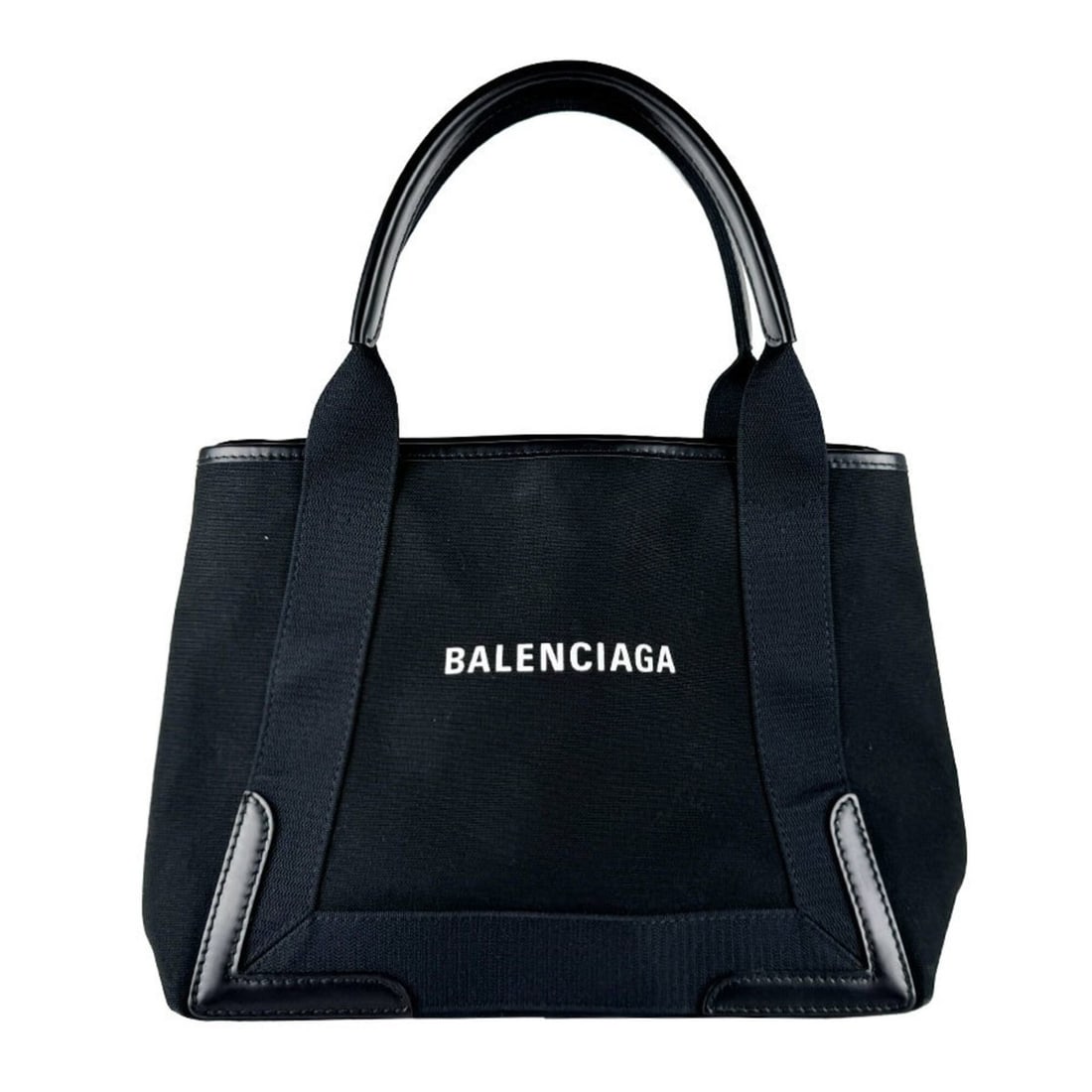 Balenciaga BALENCIAGA handbag, Navy Cabas S, canvas and leather, black, women's, 339933 z10922: --- Catalog ---Category: SizeSize (HxWxD): 22cm x 35cm x 17cm / 8.66'' x 13.77'' x 6.69''Category: DesignType: HandbagColor: BlackGender: WomenMaterial: Canvas , Leather Category: GeneralMPN: 339933Br