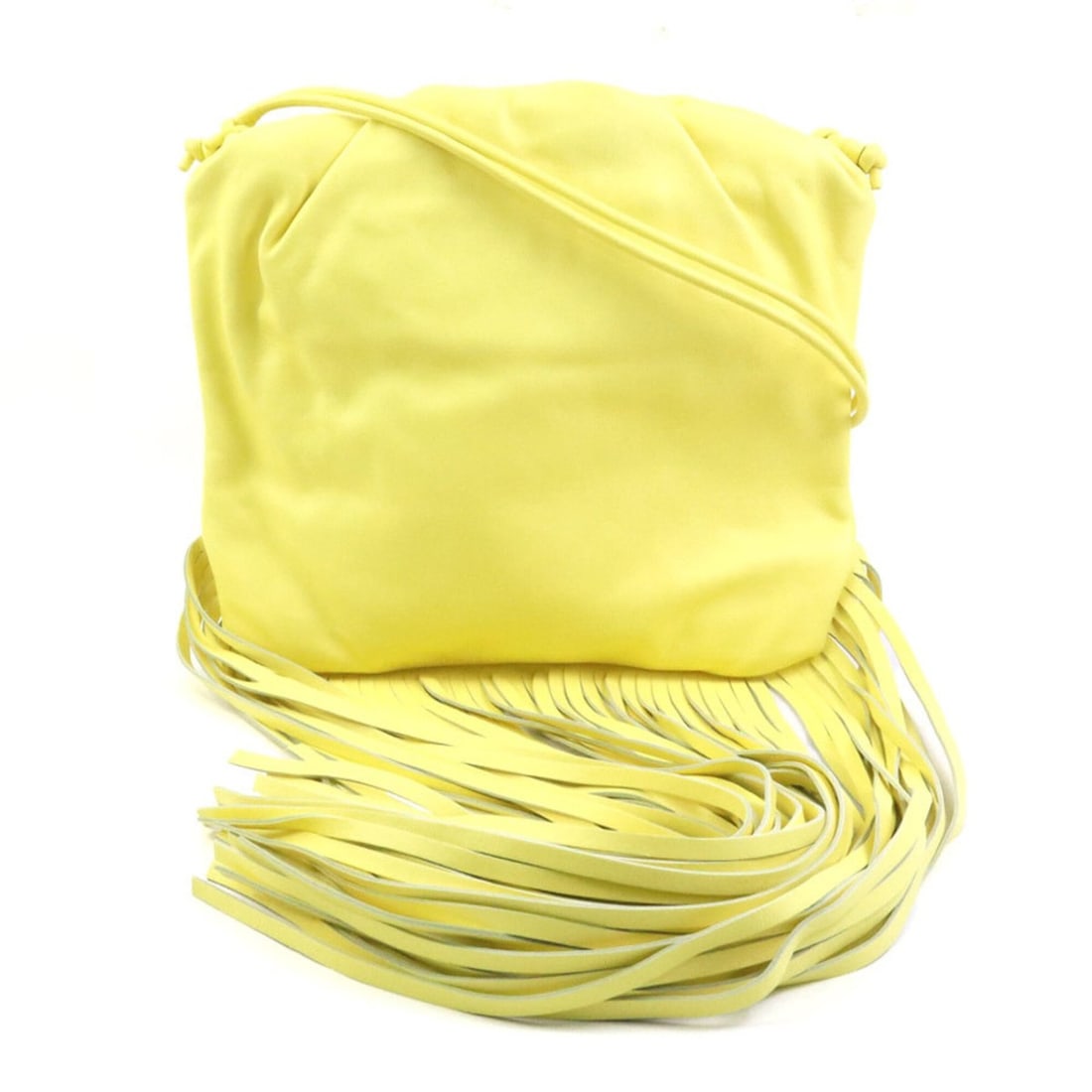 Bottega Veneta shoulder bag, The Fringe handbag, pouch, leather, yellow, women's (r11398i): --- Catalog ---Category: SizeSize (HxWxD): 27cm x 31cm / 10.62'' x 12.2''Category: DesignType: Handbag, Shoulder bagColor: YellowGender: WomenMaterial: Leather Category: GeneralBrand: Bottega VenetaCo