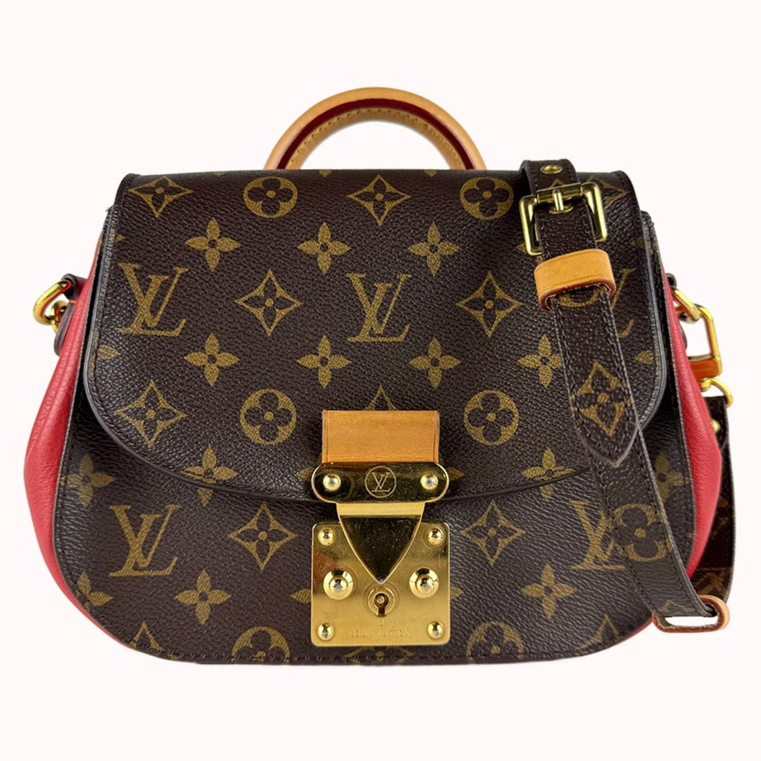Louis Vuitton LOUIS VUITTON Shoulder Bag Monogram Eden PM Canvas Leather Red Brown Women's M40814: --- Catalog ---Category: SizeSize (HxWxD): 18.5cm x 23cm x 8cm / 7.28'' x 9.05'' x 3.14''Category: DesignType: Shoulder bagColor: Brown, Monogram, Red colorGender: WomenMaterial: Monogram , Leather Ca