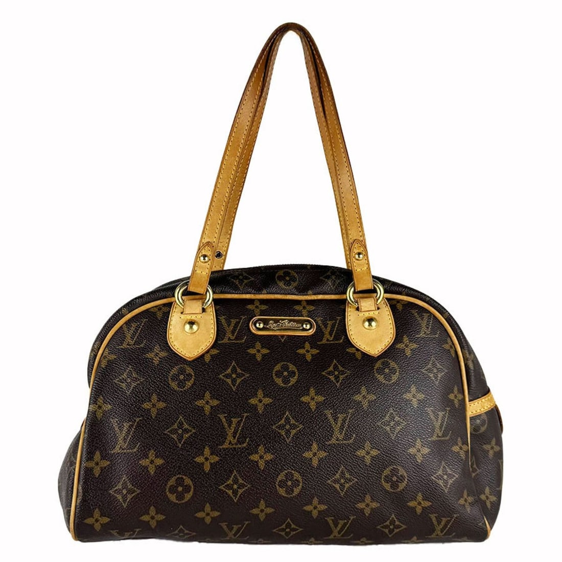 Louis Vuitton LOUIS VUITTON Monogram Montorgueil PM handbag, canvas, brown, women's, M95565 z10944: --- Catalog ---Category: SizeSize (HxWxD): 28cm x 29cm x 14cm / 11.02'' x 11.41'' x 5.51''Category: DesignType: HandbagColor: Brown, MonogramGender: WomenMaterial: Monogram Category: GeneralMPN: M9556