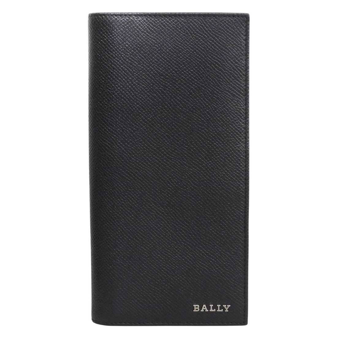 BALLY Leather Long Wallet with Logo Hardware, Bi-fold, Black Silver Men's, Box (1 of 20)