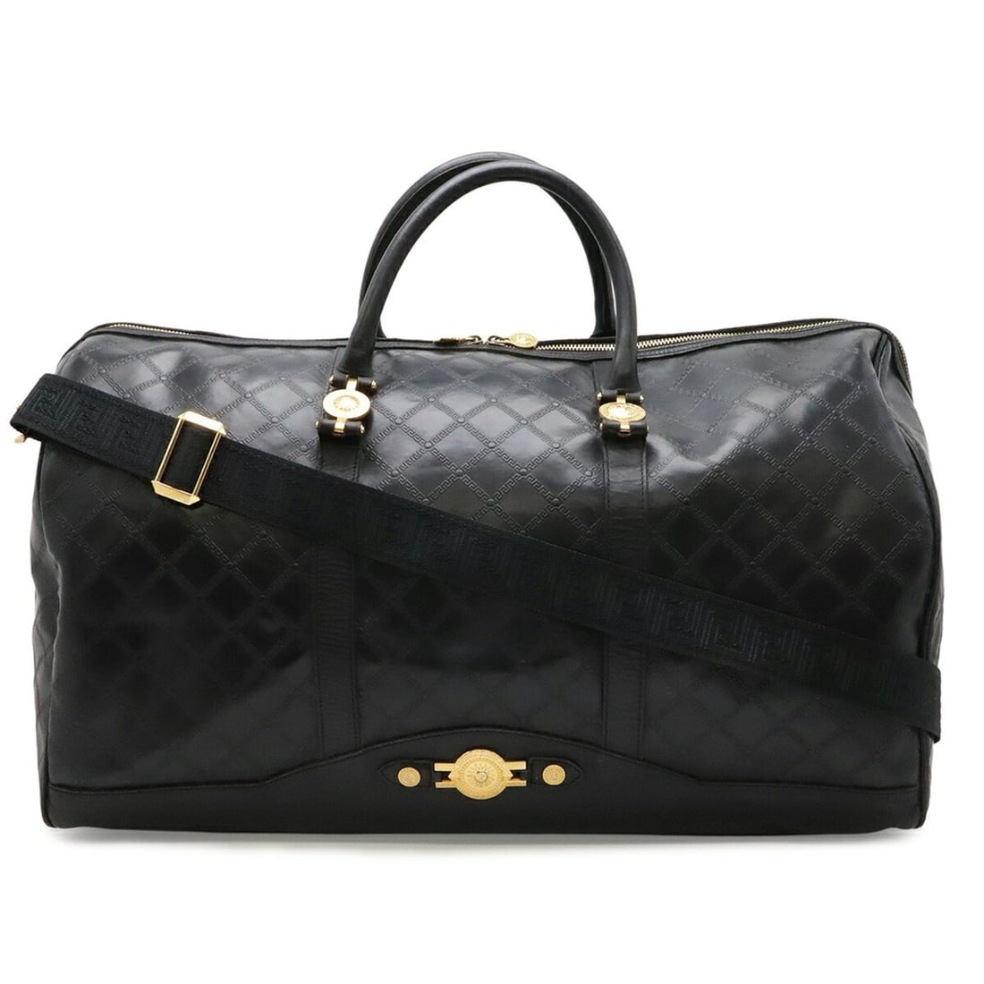 VERSACE (Versace) Sun Boston Bag Travel Nylon Black (1 of 10)