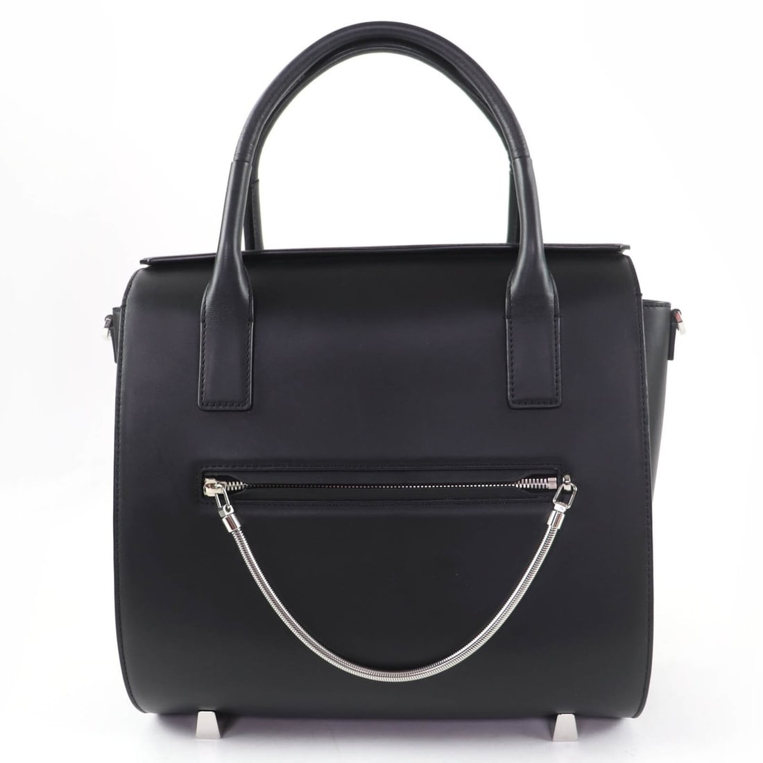 Alexander Wang Calf Leather 2-Way Shoulder Bag/Satchel Bag/Handbag, Black, Women's: --- Catalog ---Category: SizeSize (HxWxD): 27cm x 30.7cm x 11cm / 10.62'' x 12.08'' x 4.33''Category: DesignType: Handbag, Shoulder bagColor: BlackGender: WomenMaterial: Leather Category: GeneralBrand
