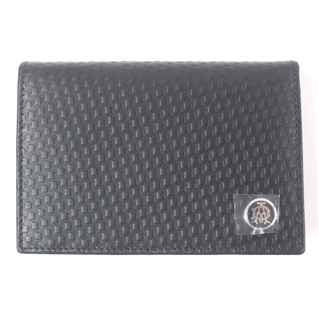 Dunhill Micro D-Eight Leather Business Card Holder/Card Case, Black, with Box, Made in France, Men's: --- Catalog ---Category: DesignType: Card caseColor: BlackGender: MenMaterial: Leather Category: GeneralBrand: DunhillCountry of Origin: FranceCategory: Physical PropertiesSize (HxWxD): 7.5cm x 11cm x