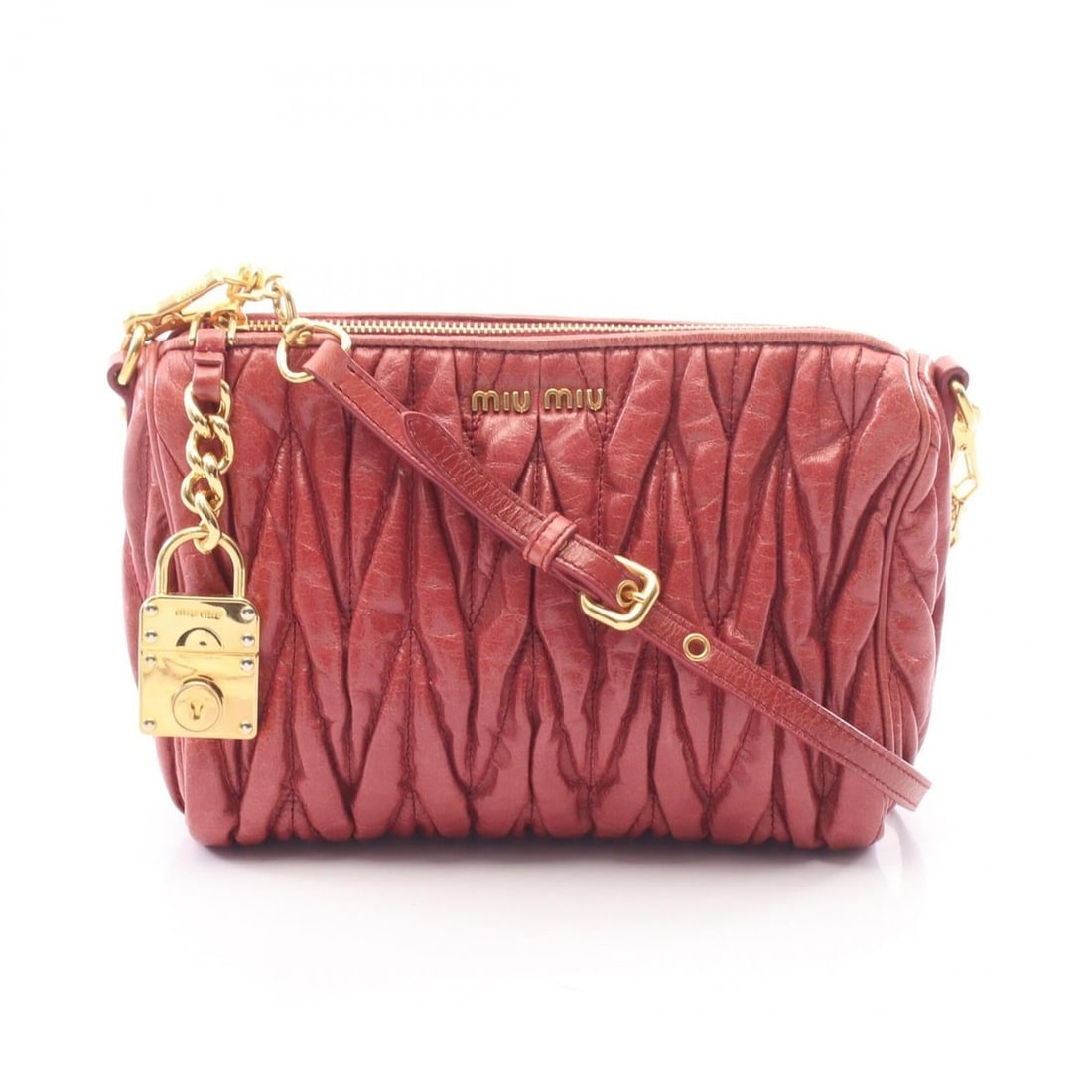 Miu Miu Miu Matelassé Shoulder Bag/Handbag, Leather, Women's, Pink: --- Catalog ---Category: SizeSize (HxWxD): 13cm x 18cm x 8cm / 5.11'' x 7.08'' x 3.14''Category: DesignType: Handbag, Shoulder bagColor: PinkGender: WomenMaterial: Leather Category: GeneralLine: Matel